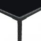 Preview: 3-tlg. Gartenbar-Set mit Kissen Poly Rattan Schwarz