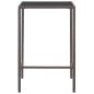 Preview: 5-tlg. Gartenbar-Set mit Kissen Poly Rattan Braun