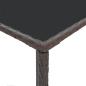 Preview: 5-tlg. Gartenbar-Set mit Kissen Poly Rattan Braun