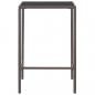 Preview: 5-tlg. Gartenbar-Set mit Kissen Poly Rattan Braun