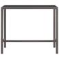Preview: 5-tlg. Gartenbar-Set mit Kissen Poly Rattan Braun