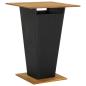 Preview: 3-tlg. Gartenbar-Set mit Kissen Poly Rattan Schwarz