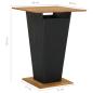 Preview: 3-tlg. Gartenbar-Set mit Kissen Poly Rattan Schwarz