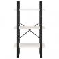Preview: Standregal Weiß 60x30x105 cm Massivholz Kiefer
