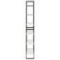 Preview: Standregal Hoch Weiß 80x30x210 cm Massivholz Kiefer