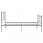 Preview: Bett Grau Metall 120x200 cm
