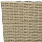 Preview: 7-tlg. Garten-Essgruppe mit Kissen Poly Rattan Beige