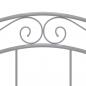 Preview: Bett Grau Metall 120x200 cm
