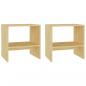 Preview: Nachttische 2 Stk. 40x30,5x40 cm Massivholz Kiefer