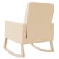 Preview: Schaukelstuhl Creme Stoff