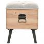 Preview: Sitzbank mit Stauraum 110 cm Massivholz Tanne