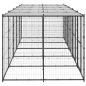 Preview: Outdoor-Hundezwinger Stahl mit Überdachung 12,1 m²