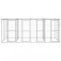 Preview: Outdoor-Hundezwinger mit Überdachung Verzinkter Stahl 9,68 m²