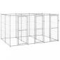 Preview: ARDEBO.de - Outdoor-Hundezwinger Verzinkter Stahl 7,26 m²