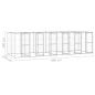 Preview: Outdoor-Hundezwinger Verzinkter Stahl 14,52 m²
