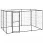 Preview: ARDEBO.de - Outdoor-Hundezwinger mit Überdachung Stahl 7,26 m²