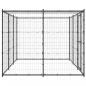 Preview: Outdoor-Hundezwinger mit Überdachung Stahl 7,26 m²