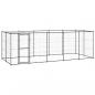 Preview: ARDEBO.de - Outdoor-Hundezwinger mit Überdachung Stahl 12,1 m²