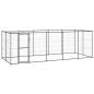 Preview: Outdoor-Hundezwinger mit Überdachung Stahl 12,1 m²