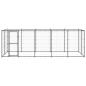 Preview: Outdoor-Hundezwinger mit Überdachung Stahl 12,1 m²