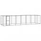 Preview: ARDEBO.de - Outdoor-Hundezwinger mit Überdachung Stahl 16,94 m²