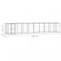 Preview: Outdoor-Hundezwinger mit Überdachung Stahl 21,78 m²