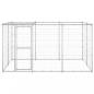 Preview: Outdoor-Hundezwinger mit Überdachung Verzinkter Stahl 7,26 m²