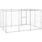 Preview: Outdoor-Hundezwinger mit Überdachung Verzinkter Stahl 7,26 m²