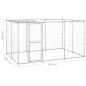Preview: Outdoor-Hundezwinger mit Überdachung Verzinkter Stahl 7,26 m²