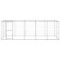 Preview: Outdoor-Hundezwinger mit Überdachung Verzinkter Stahl 12,1 m²