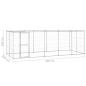 Preview: Outdoor-Hundezwinger mit Überdachung Verzinkter Stahl 12,1 m²