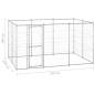 Preview: Outdoor-Hundezwinger Verzinkter Stahl 7,26 m²