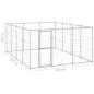 Preview: Outdoor-Hundezwinger Verzinkter Stahl 14,52 m²