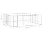 Preview: Outdoor-Hundezwinger Verzinkter Stahl 36,3 m²