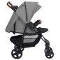 Preview: 3-in-1 Kinderwagen Hellgrau Stahl 