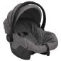 Preview: 3-in-1 Kinderwagen Hellgrau Stahl 