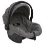 Preview: 3-in-1 Kinderwagen Hellgrau Stahl 