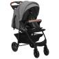 Preview: 3-in-1 Kinderwagen Hellgrau Stahl 