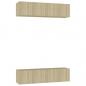 Preview: TV-Schränke 4 Stk. Sonoma-Eiche 60x30x30 cm Holzwerkstoff
