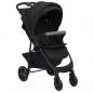 Preview: ARDEBO.de - 2-in-1 Kinderwagen Anthrazit Stahl