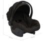 Preview: 3-in-1 Kinderwagen Anthrazit Stahl 