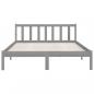 Preview: Massivholzbett Grau Kiefer 150x200 cm