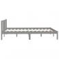 Preview: Massivholzbett Grau Kiefer 150x200 cm