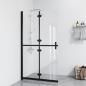 Preview: Faltbare begehbare Duschwand Transparentes ESG Glas 70x190 cm