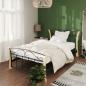 Preview: ARDEBO.de - Bettgestell Schwarz Metall 100x200 cm
