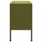 Preview: TV-Schrank Olivgrün 105x35x50 cm Stahl    
