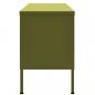 Preview: TV-Schrank Olivgrün 105x35x50 cm Stahl    