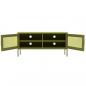 Preview: TV-Schrank Olivgrün 105x35x50 cm Stahl    