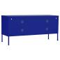 Preview: TV-Schrank Marineblau 105x35x50 cm Stahl    