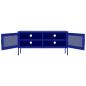 Preview: TV-Schrank Marineblau 105x35x50 cm Stahl    
